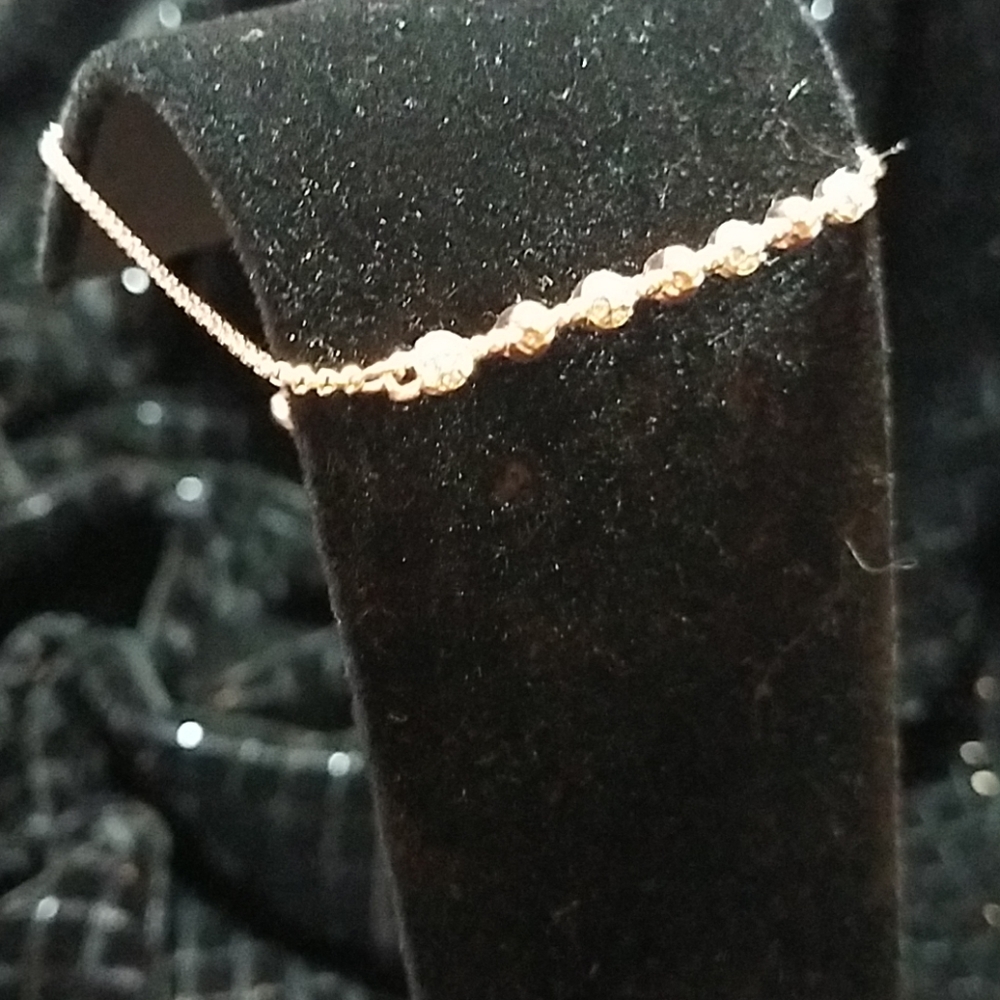 Rose gold tone bolo bracelet - Picture 3 of 7